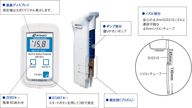 最終値下げ アタゴ デジタル吸引式濃度計 QR－Brix BNU4601 1個:【無条件！特別価格】  -www.headlinebiratnagar.com